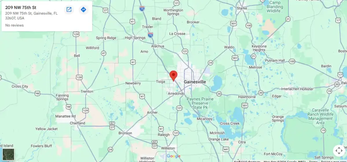 Google Map Gainesville Location