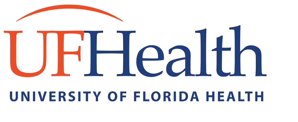 UF Health organization logo for Huddy's Escape Room in Gainesville Florida.